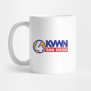 KVWN Channel 4 News Logo Anchorman Mug